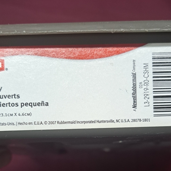 Rubbermaid Small Cutlery Tray In The Color Gray - Picture 4 of 4